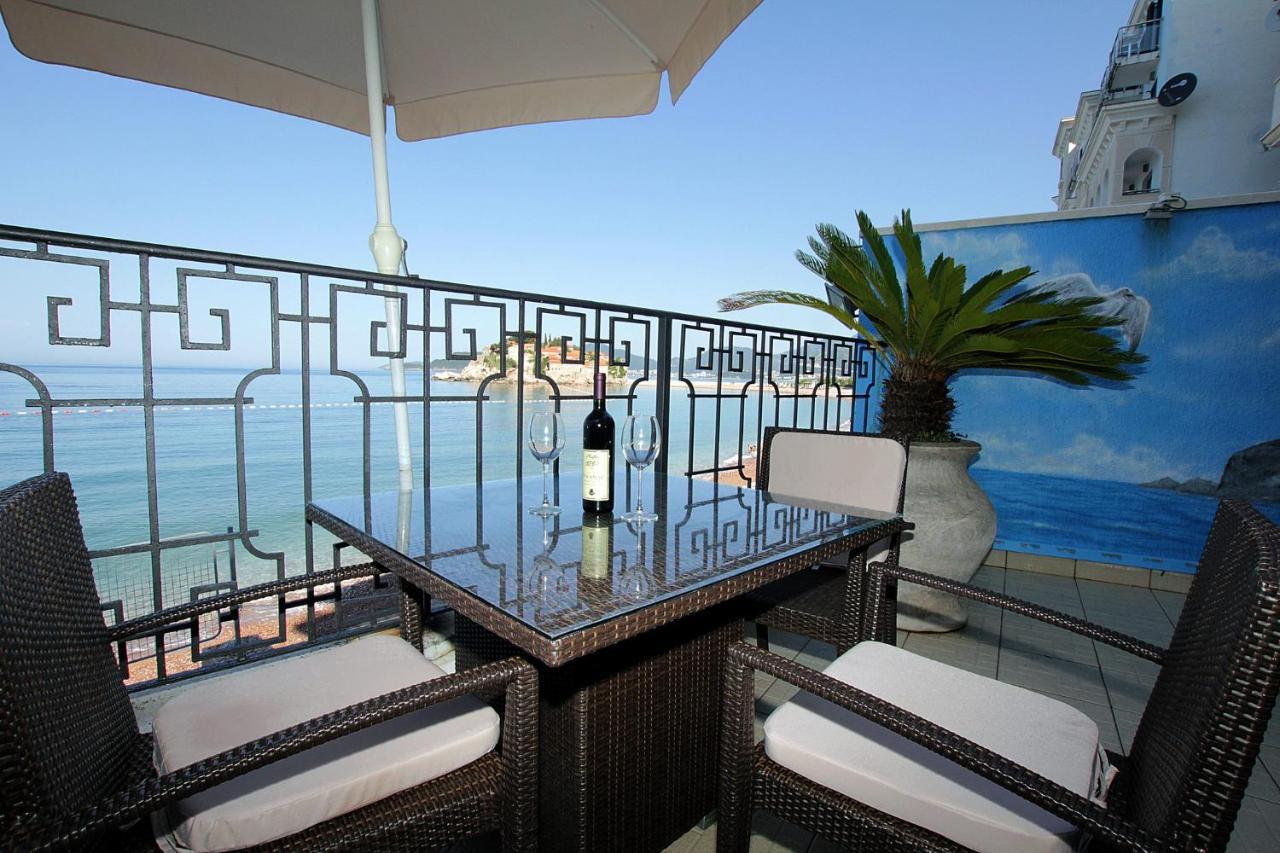 Appartamento Studio Apartman Sveti Stefan Esterno foto