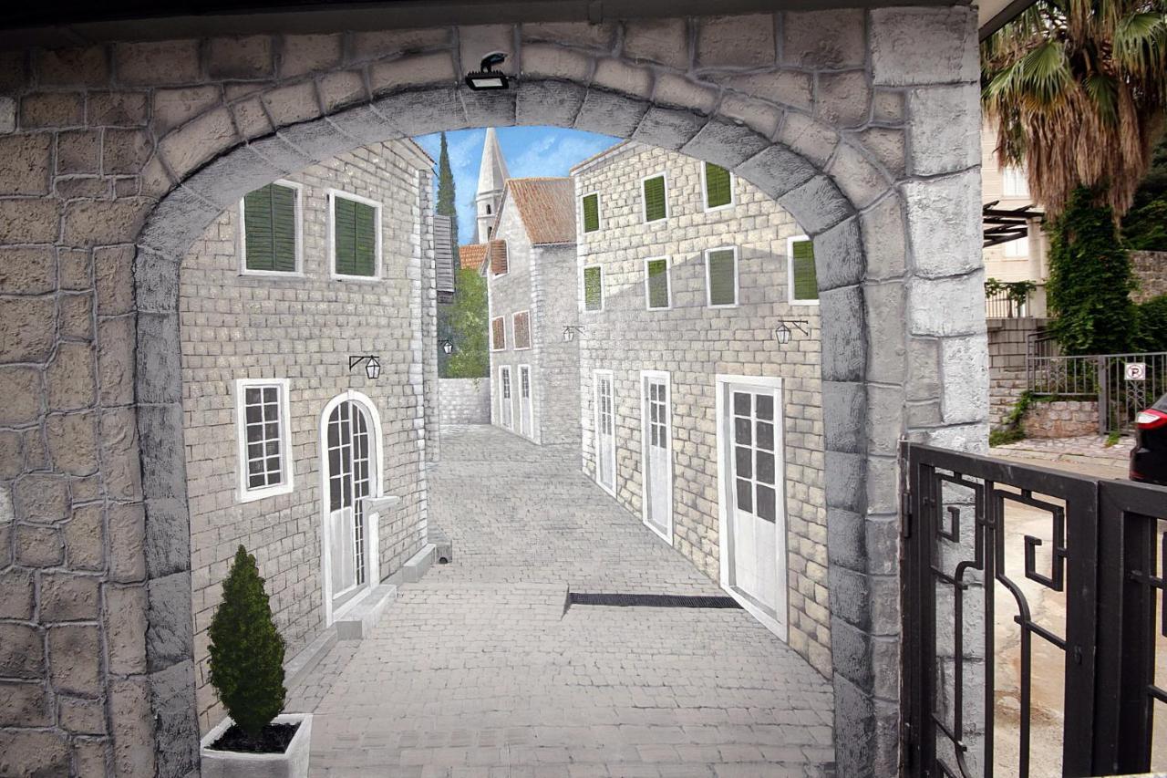 Appartamento Studio Apartman Sveti Stefan Esterno foto