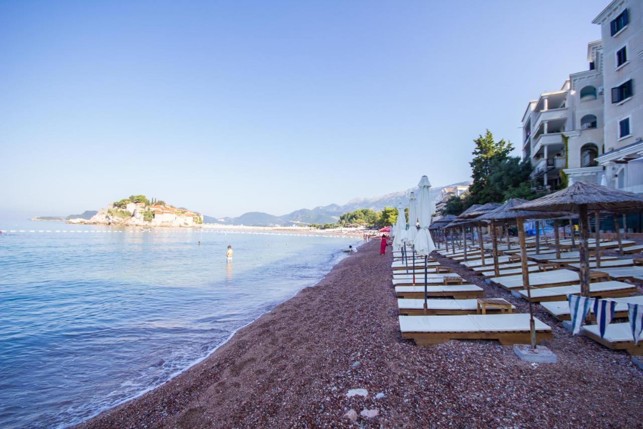 Appartamento Studio Apartman Sveti Stefan Esterno foto